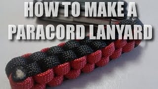 How to Make a Paracord Lanyard with the Square Weave [upl. by Aerdnwahs]