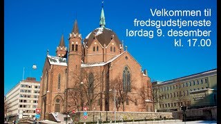 Fredsgudstjeneste i Trefoldighetskirken i Oslo i anledning fredsprisen [upl. by Enaitsirhc]