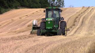 John Deere 4440 Tractor and 348 Baler [upl. by Edge]