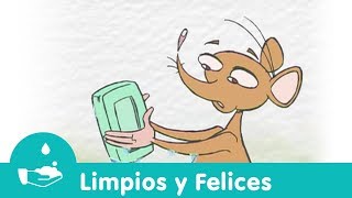 Sésamo El elefante y el ratón se lavan las manos [upl. by Gayle927]