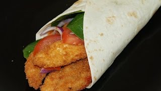 WRAP AU POULET PANKO  CUISINERAPIDE [upl. by Nob857]