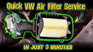 How To Replace An Air Filter  VW GolfJetta Mk5 [upl. by Ydderf]