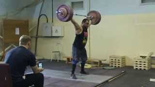 Weightlifting Vasiliy Polovnikov amp Vladimir Safonov snatch 190kg 052014 [upl. by Formica814]