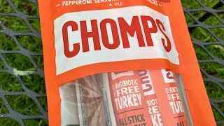 Chomps Turkey meat sticks review zero sugar keto diabetic snack protein [upl. by Rialb609]