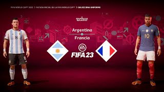 FIFA 23  Argentina vs Francia FIFA WORLD CUP Legendario  Español Latino [upl. by Kittie489]