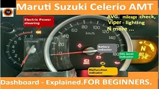 Maruti Suzuki Celerio Dashboard Demo  For beginners [upl. by Aniuqaoj]