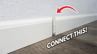 How To Get Perfect Invisible Seams Joining Baseboard Trim And Moulding Like A Pro  Scarf Joint [upl. by Lilla521]