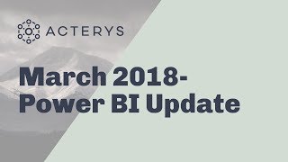 New Tool Tip Feature in Power BI March 2018 Update [upl. by Itnavart418]