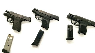 Sig P365 vs Ruger LC9s vs SW MampP shield 9 [upl. by Margaretta]