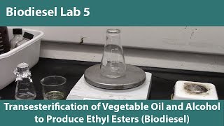 Lab 5 Transesterification of Vegetable Oil and Alcohol to Produce Ethyl Esters Biodiesel [upl. by Claudell]