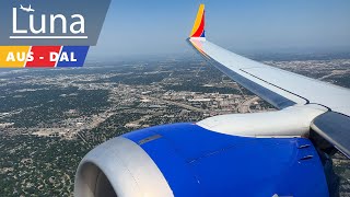 Full Flight  Southwest Airlines Boeing 737 MAX 8 Flight From Austin to Dallas Love Field [upl. by Enyamrahc]