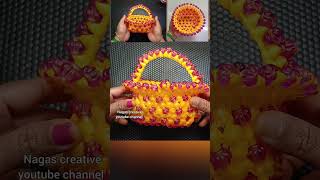 Beads Handle making idea beadsbasket kopdaikaipidi nagascreative reels shortvideo trendingbgm [upl. by Nylyram]