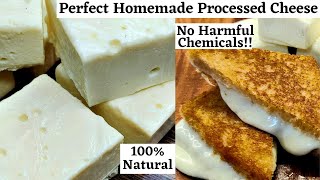 How to make Processed Cheese at home  No Rennet  Processed Cheese Recipe  Homemade Cheese Cubes [upl. by Hannad204]