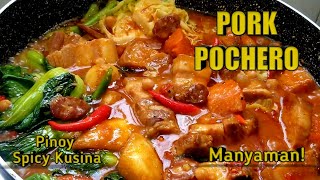 How to Cook Pork Pochero  Tasty Pucherong Baboy Recipe [upl. by Ycak]