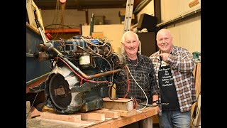 Episode 49 Removing the 1800 diesel engine finallyNauticus 27 ft cruiser boat  full restoration [upl. by Asyl455]