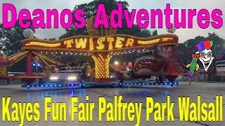 Kayes Fun Fair Palfrey Park Wednesbury Fun Fair Vlog 2021 [upl. by Oberheim]