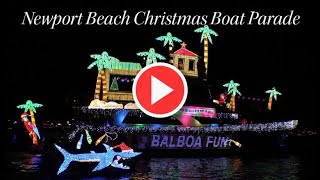 115th Annual Newport Beach 2023 Christmas Boat Parade  Newport Beach California  Balboa Island [upl. by Aker149]