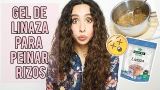 GEL DE LINAZA CASERO PARA PEINAR RIZOS 😱 RECETA SÚPER FÁCIL [upl. by Line]