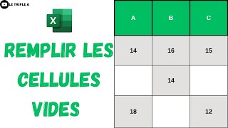 Excel  remplir les cellules vides dun tableau en une seule fois [upl. by Enecnarf]