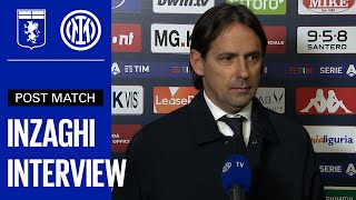 SIMONE INZAGHI  PREMATCH INTERVIEW  GENOA vs INTER🎙️⚫🔵 [upl. by Mikael]