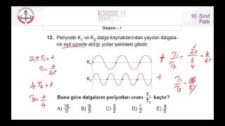 10Sınıf MEB Fizik Kazanım Kavrama Testi11 BU VİDEO GÜNCELLENDİ [upl. by Taryne]