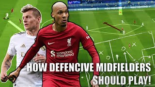 How Defencive Midfielders Should Play In Football  Complete Analysis  Kroos  Fabinho [upl. by Snowber]