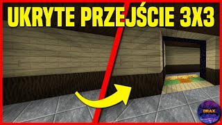 Drzwi 3x3 ukryte przejście minecraft poradnik [upl. by Leduar]