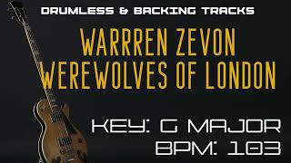 Warren Zevon  Werewolves Of London  Bass Backing [upl. by Cahan547]