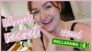 DÉVOILEMENT PROJET SECRET  HAUL DOLLARAMA  VLOG 23 JUILLET 2022 [upl. by Hiett209]