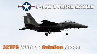 4K US F15E Strike Eagle 4FWSJ at Spangdahlem Air Base ETAD [upl. by Malorie]