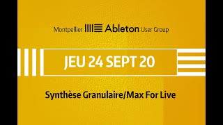 Masterclass Synthèse granulaire avec Simon Gallifet [upl. by Willmert]