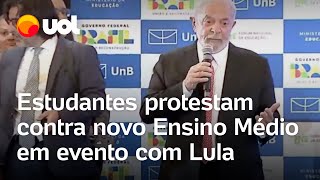 Estudantes protestam contra novo Ensino Médio e Lula pede olho na realidade [upl. by Esbensen689]