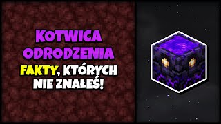 WSZYSTKO co MUSISZ WIEDZIEÄ† o KOTWICY ODRODZENIA  Minecraft  shorts [upl. by Enelyaj688]