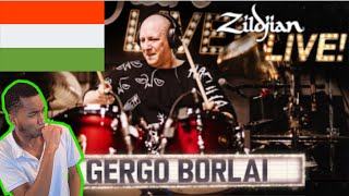 Zildjian LIVE Gergo Borlai  Hungary  Gergo the Great  Drum Solo  Drumeo  Jam  REACTION [upl. by Ecerehs908]