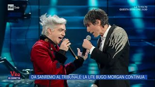 Da Sanremo al tribunale la lite BugoMorgan continua  La Vita in diretta  28022024 [upl. by Anatniuq247]