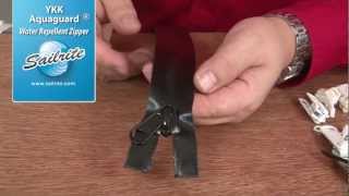 YKK Aquaguard Water Repellent Zippers  Part 5 of Zippers Explained in Detail [upl. by Akcebar865]