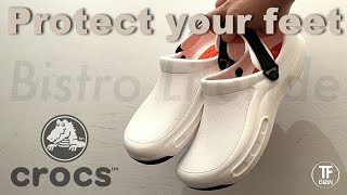 quotProtect your feetquot Crocs Bistro Literide White Review 2023 [upl. by Reniar]