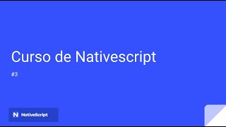 Como crear apps con Nativescript [upl. by Aroda795]