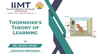 Thorndikes Theory of LearningBEd IIMT College of Science and Technology Greater Noida [upl. by Yrad]