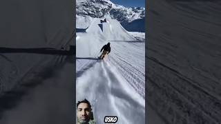 snow skiing mountains ski amazingfacts shortsvideo [upl. by Refinney533]