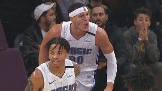 Fultz Trip Dub vs Lakers Gordon Self Lob Off Glass 201920 NBA Season [upl. by Warner]