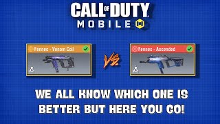 COD Mobile FENNEC VENOM COIL VS FENNEC ASCENDED [upl. by Sucramej]