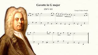 Handel Gavotte in G Major HWV 491 [upl. by Fayina]