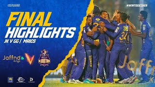 LPL FINAL LIVE  Galle Marvels vs Jaffna Kings Live  Lanka premier league live  lpl live match [upl. by Etteoj]