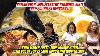 MAKAN RAMEN PEDAS LEVEL 100 SAMBIL DENGERIN CURCOL LUCINTA LUNA  INI MAU MAKAN ATAU PODCAST WOY [upl. by Lebanna620]