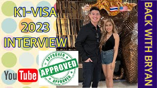 My K1Visa 2023 We PASSED And got APPROVED ON OUR K1 INTERVIEW 😍Timeline 2023 🇹🇭  k1visa [upl. by Anilahs]