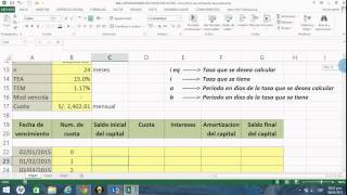 CÓMO ELABORAR TABLAS DE AMORTIZACIÓN EN EXCEL  MÉTODO FRANCÉS [upl. by Calandria]