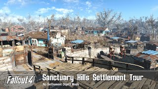 Fallout 4  Sanctuary Hills Settlement Build Tour [upl. by Kasper]