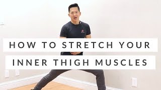 Tight adductors all day long How to stretch your inner thigh muscles [upl. by Chenee]