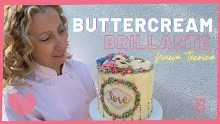 ¿Cómo hacer Buttercream BRILLANTE💝 Nueva Técnica [upl. by Mossman]